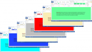 Word May Different Colours